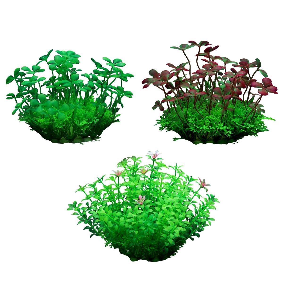 Artificial Water Grass Fish Tank Decoration Aquarium Landscape Simulation Plants - 03-3PCS 8
