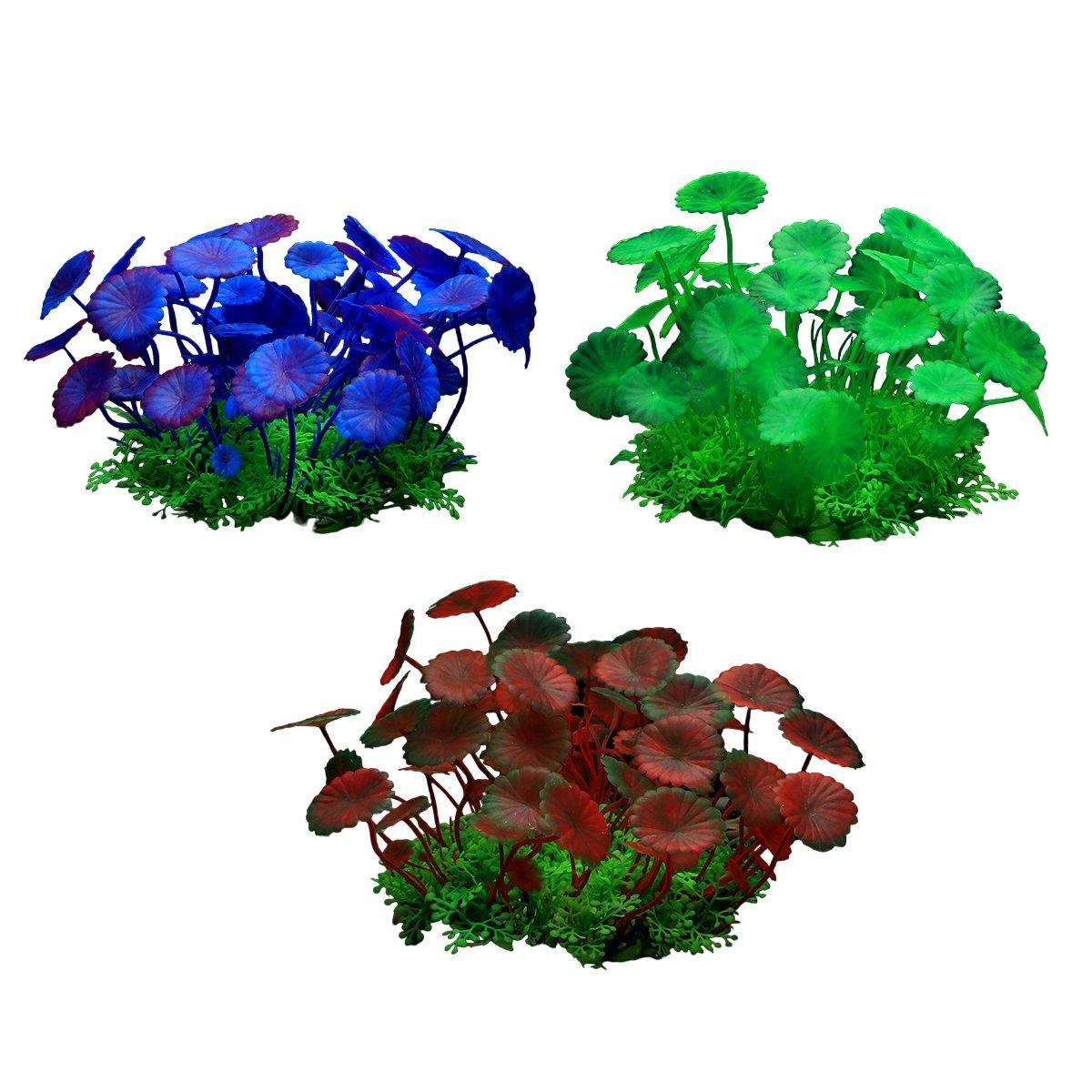 Artificial Water Grass Fish Tank Decoration Aquarium Landscape Simulation Plants - 04-3PCS 6