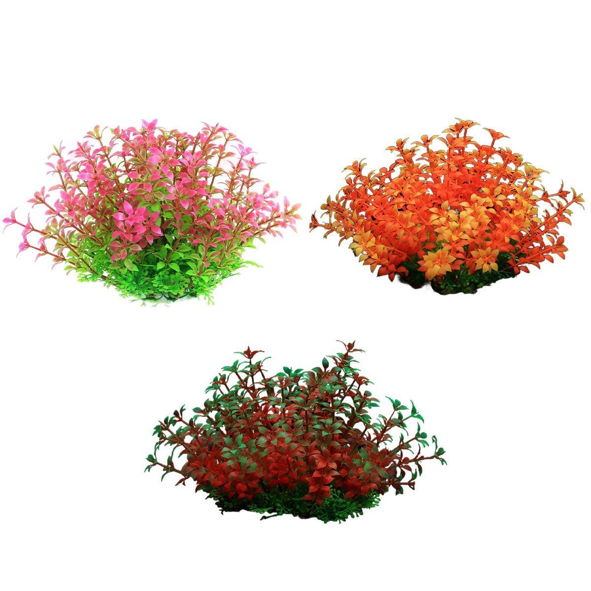 Artificial Water Grass Fish Tank Decoration Aquarium Landscape Simulation Plants - 05-3PCS 7