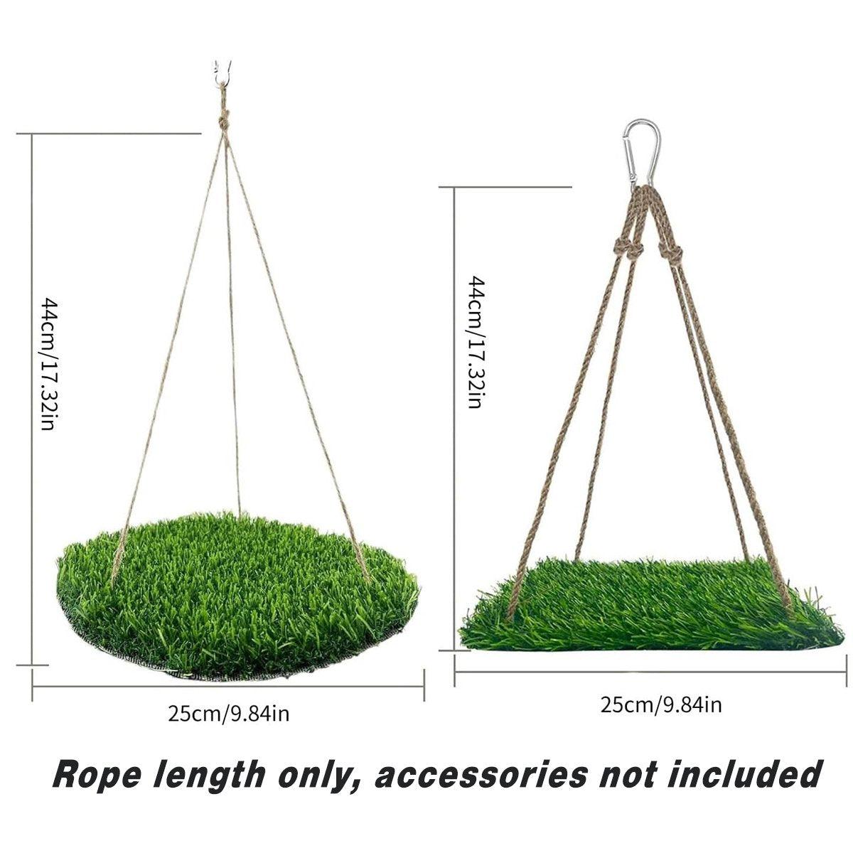 Parrot Turf Hammock Climbing Toy for Hamster Pet Bed Hanging Swing for Small Pet - Roundness 3