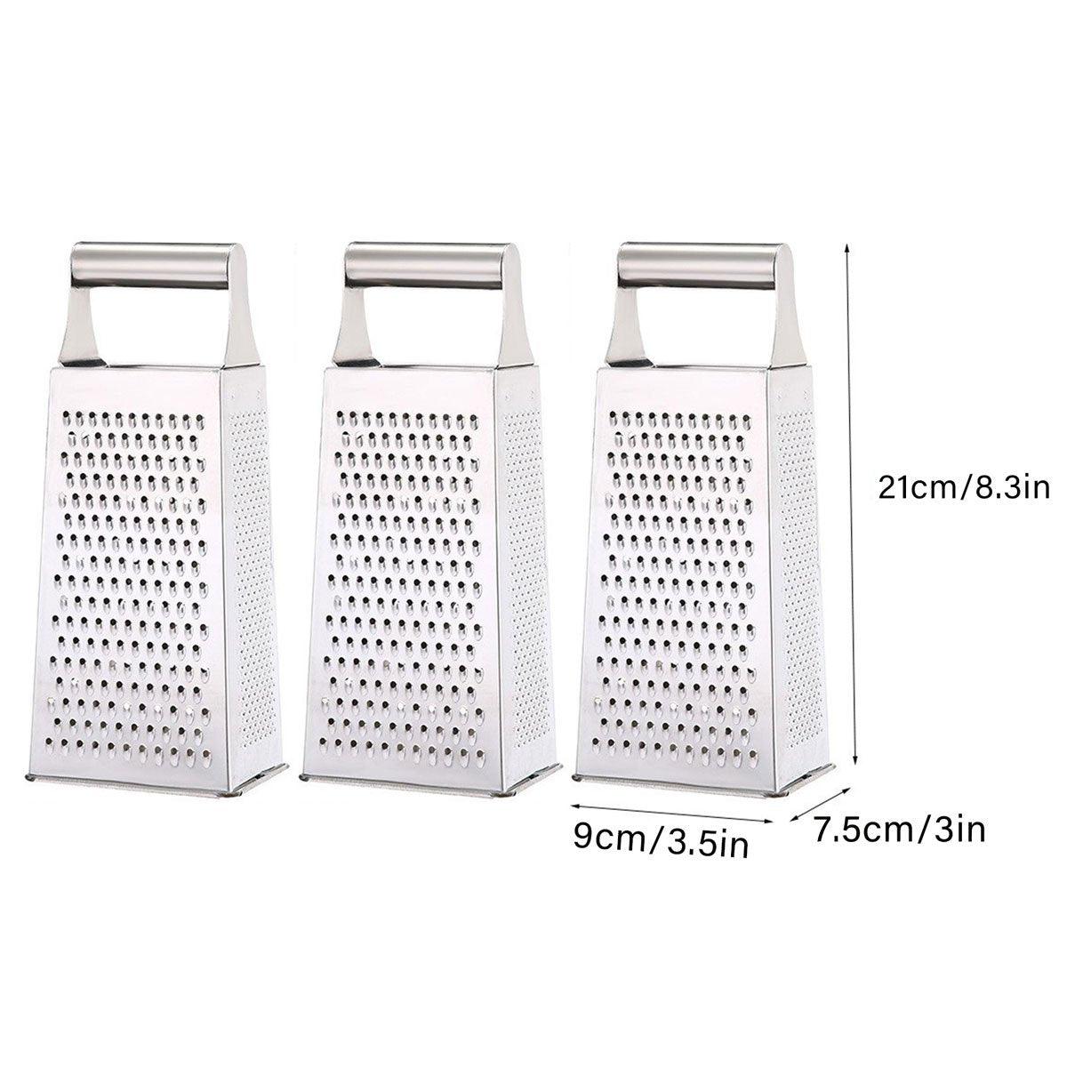 3pcs Stainless Steel Vegetable Slicer Grater Kitchen Multi-Function Grater Tool 3