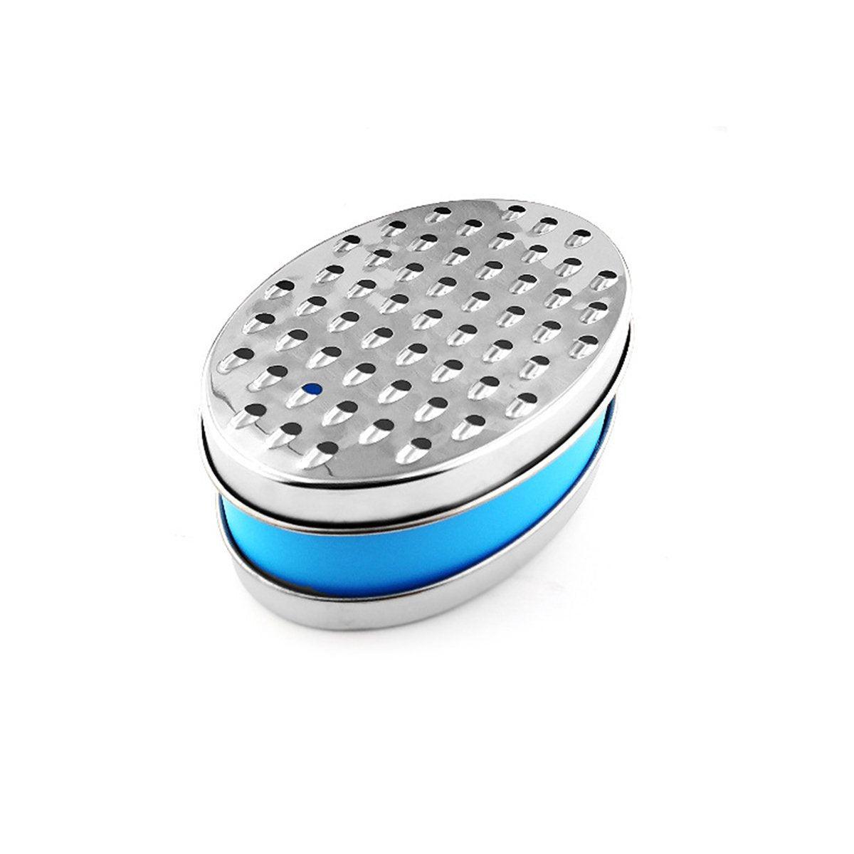 Stainless Steel Kitchen Cheese Grater with Container Storing Fruits Cheese Box - Black 7