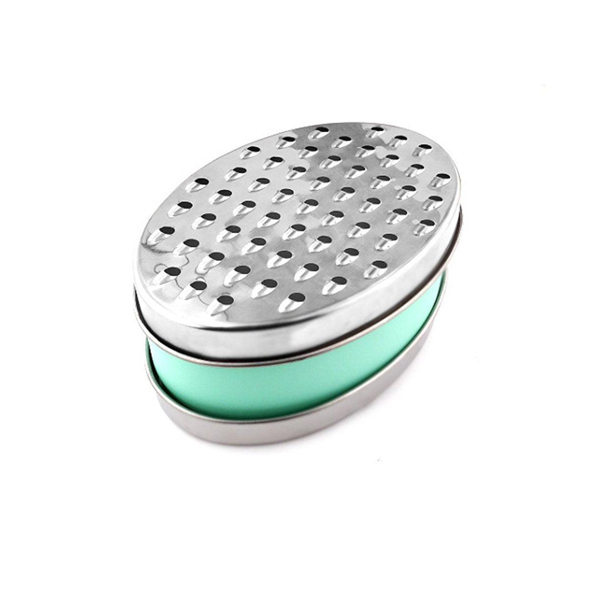 Stainless Steel Kitchen Cheese Grater with Container Storing Fruits Cheese Box - Black 9