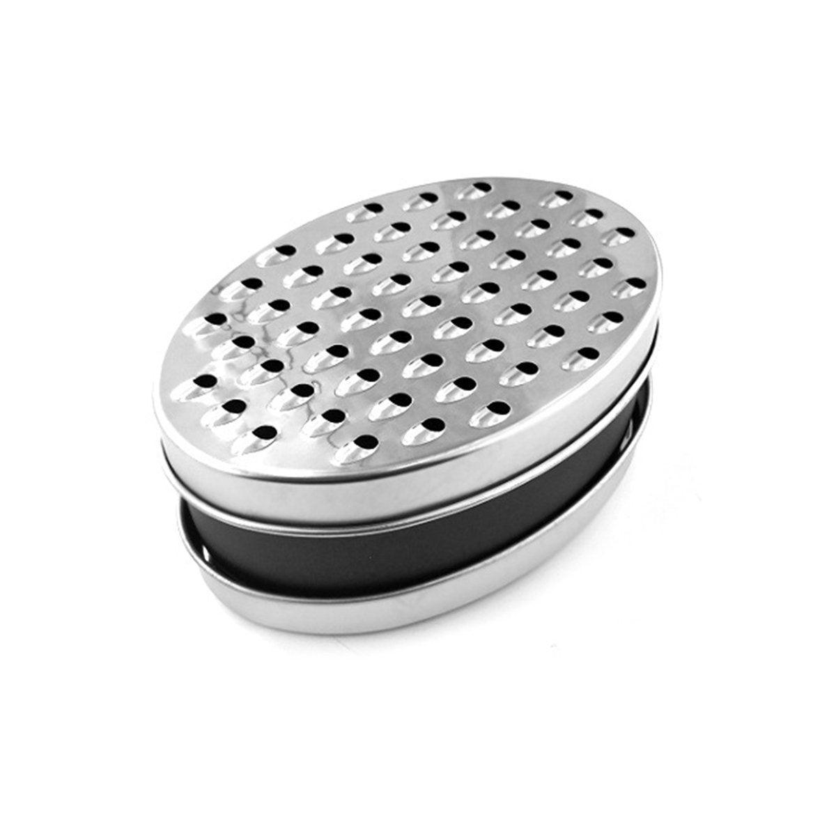 Stainless Steel Kitchen Cheese Grater with Container Storing Fruits Cheese Box - Pink 11