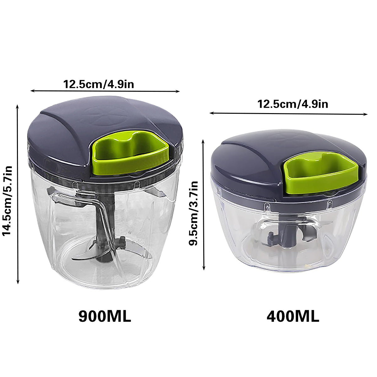 Garlic Press Chopper Slicer Hand Presser Grinder Crusher Home Kitchen Tools Use - 1000ml 3