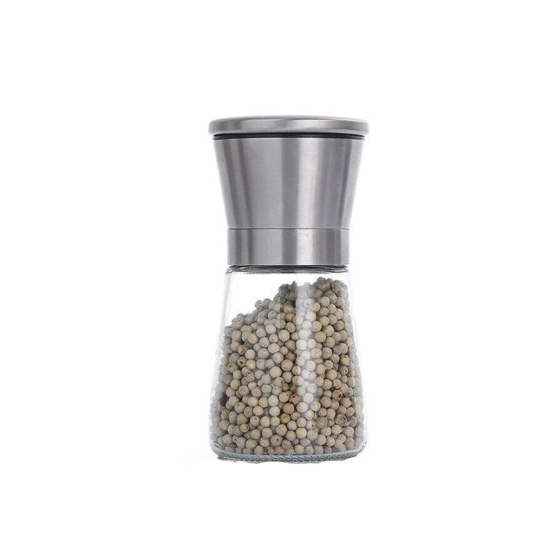 Stainless Steel Manual Salt and Pepper Grinder with Adjustable Ceramic Core - 200ML 6