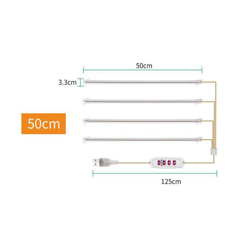 Led Grow Light Tube Strip Full Spectrum Lamp For Indoor Plant Flower Veg Growing 3