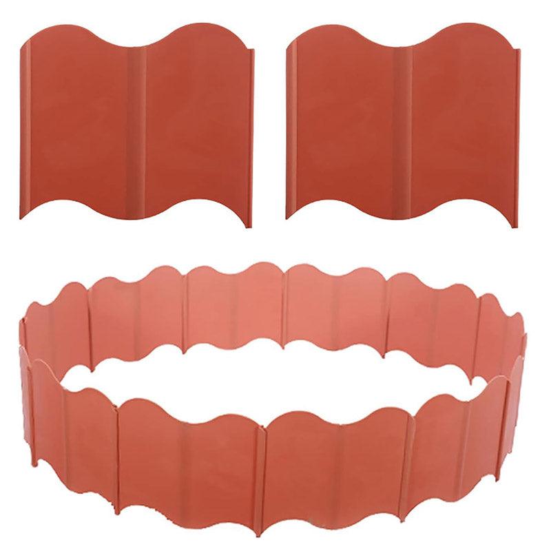 20PCS Garden Edging Fence Decorative Plastic Lawn Border Panels Landscaping - Green 7