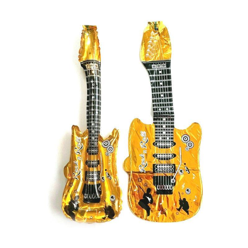 Guitar Foil Balloon Air Fill Rock and Roll Music Party Wedding Birthday Decoration - Red 7