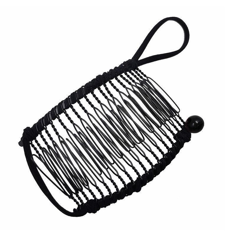 Vintage Banana Hair Clip Christmas Hair Claw Accessory Stretchable Banana Comb - 20 Teeth 4