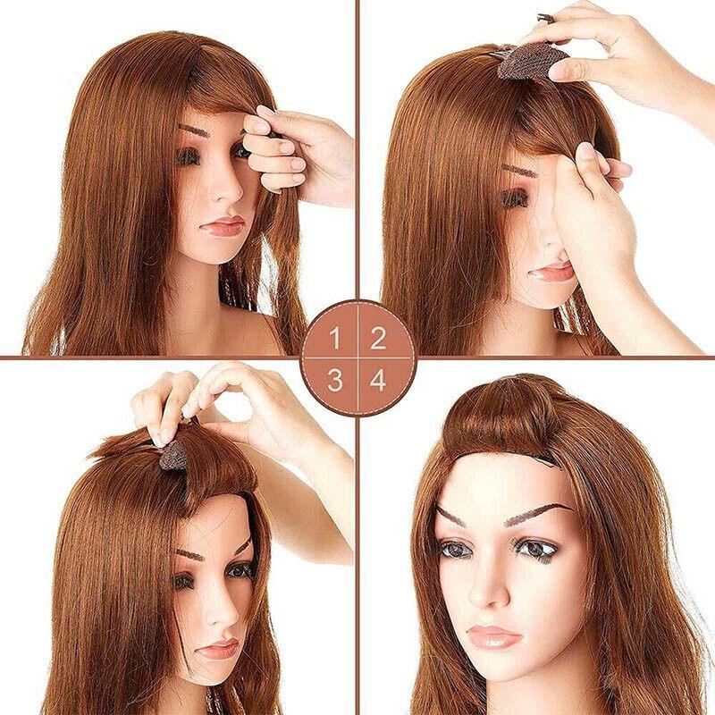 2Pcs Diy Invisible Hair Volume Increase Fluffy Puff Sponge Pad Clip Comb Girls 5