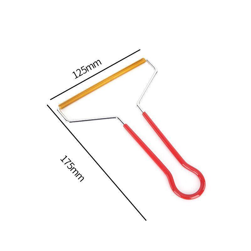 Lint Cleaner Pro Steel Manual Clothes Fluff Remover Fabric Sweater Fuzz Shaver - Red 4
