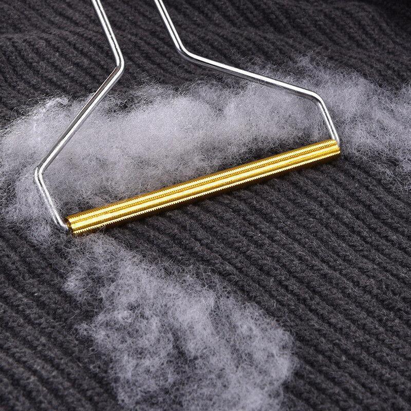 Lint Cleaner Pro Steel Manual Clothes Fluff Remover Fabric Sweater Fuzz Shaver - Red 5