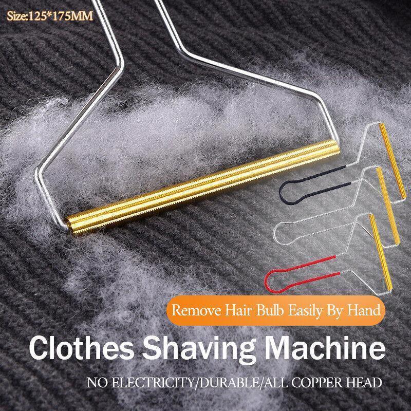 Lint Cleaner Pro Steel Manual Clothes Fluff Remover Fabric Sweater Fuzz Shaver - Silver