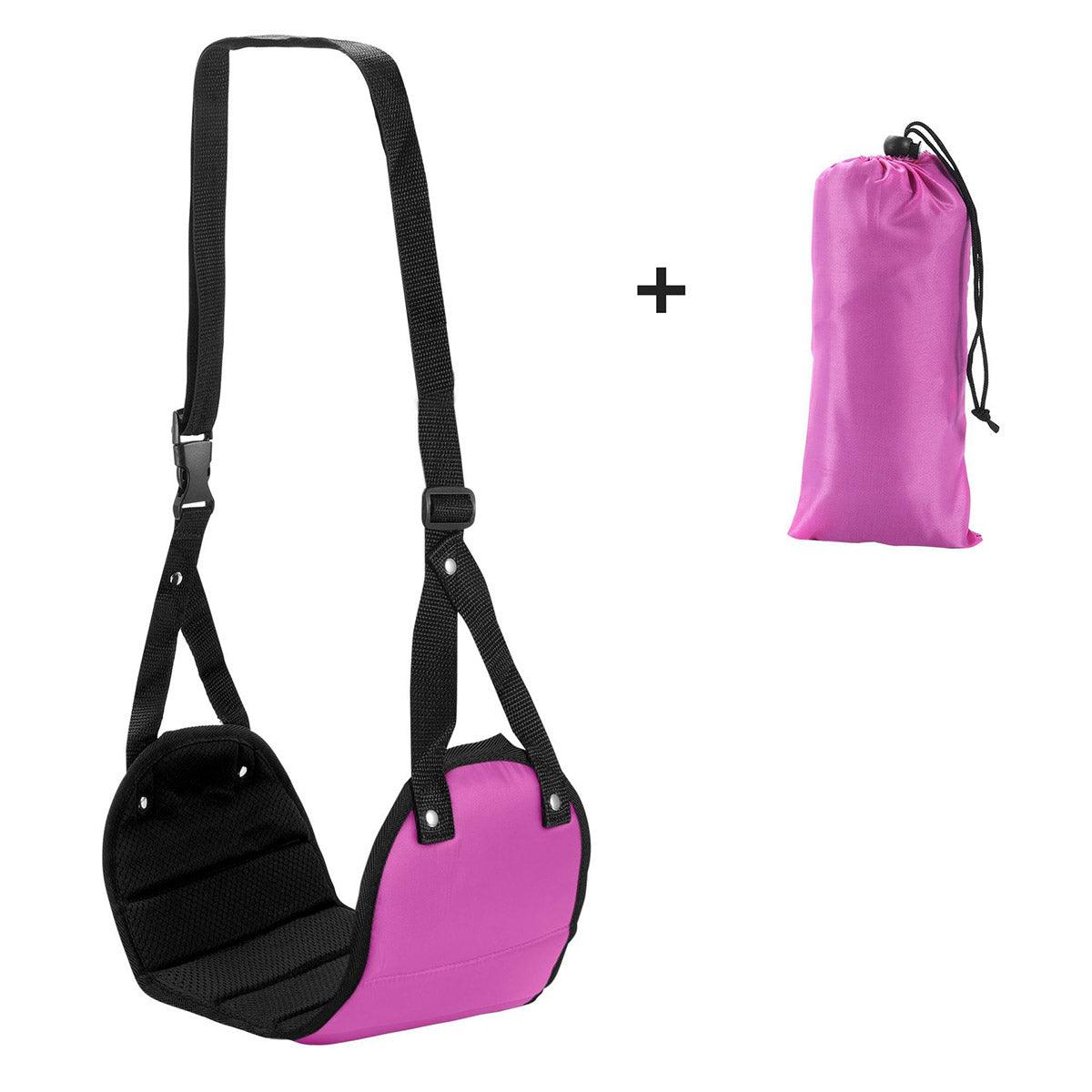 Travel Rest Hammock Office Foot Hammock Portable Rest for Relaxation Support - Navy Blue 7