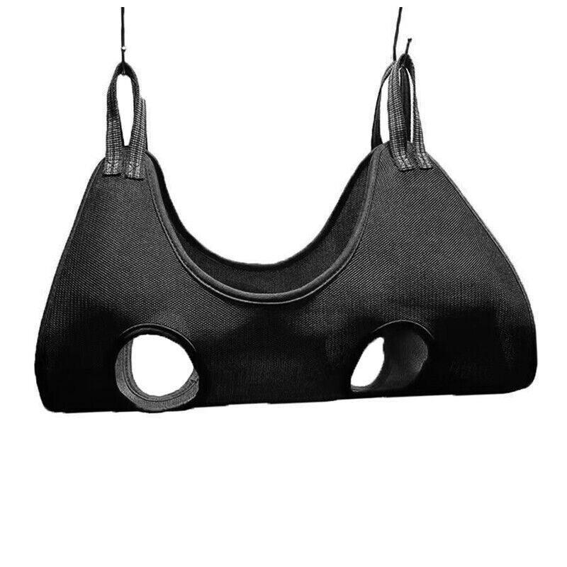 L Size Hammock Helper Pet Dog Cat Grooming Restraint Bags For Bathing Trimming Nail - Black 8