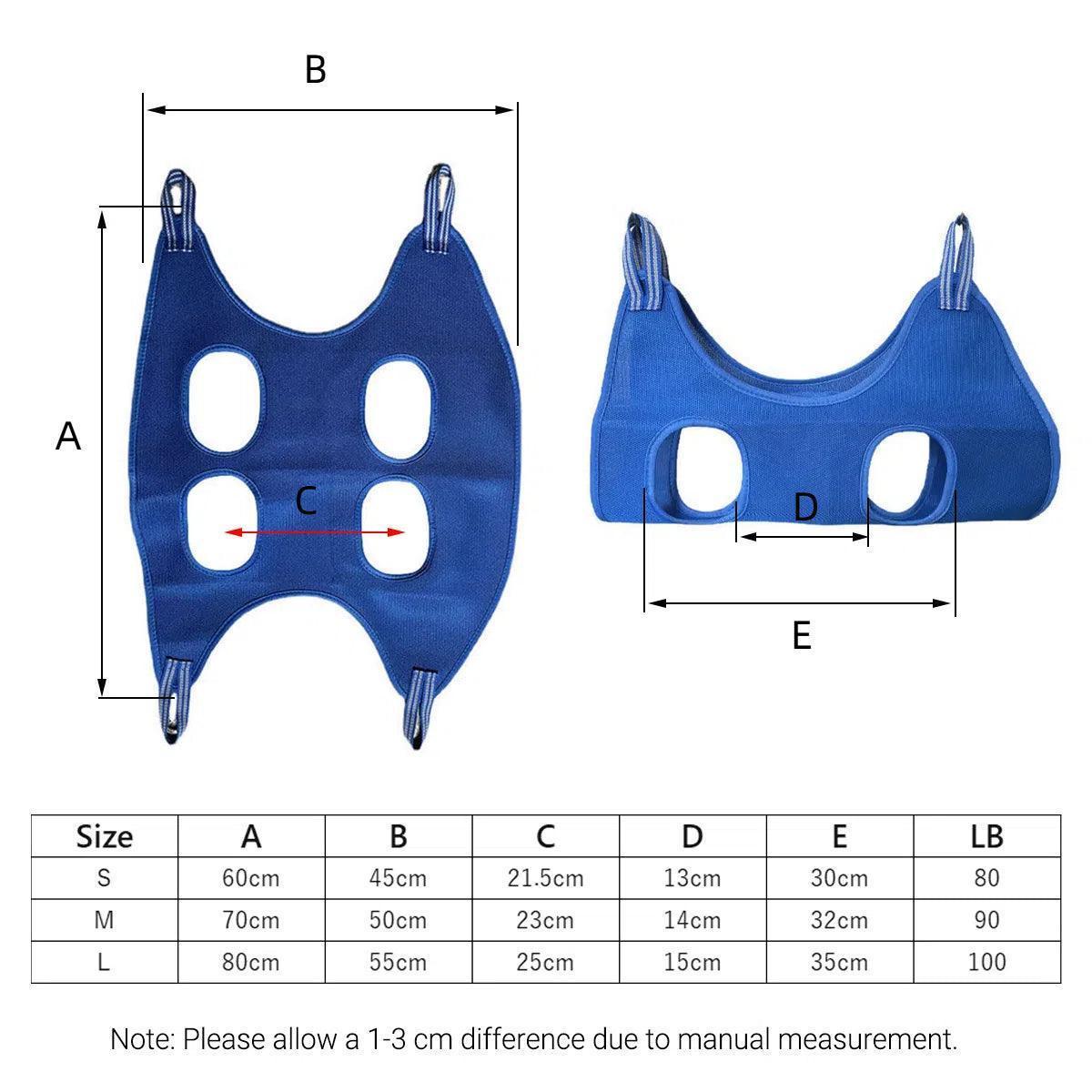 L Size Hammock Helper Pet Dog Cat Grooming Restraint Bags For Bathing Trimming Nail - Red 3