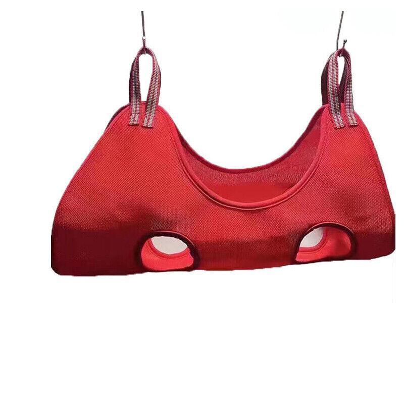 L Size Hammock Helper Pet Dog Cat Grooming Restraint Bags For Bathing Trimming Nail - Red 6