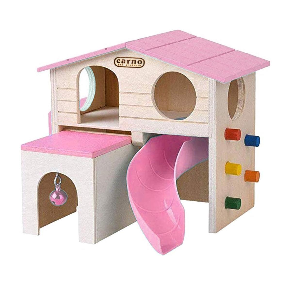 Wooden Luxury Hamster Villa Escape House Fun Nest Pet Home for Small Animals - Blue 7