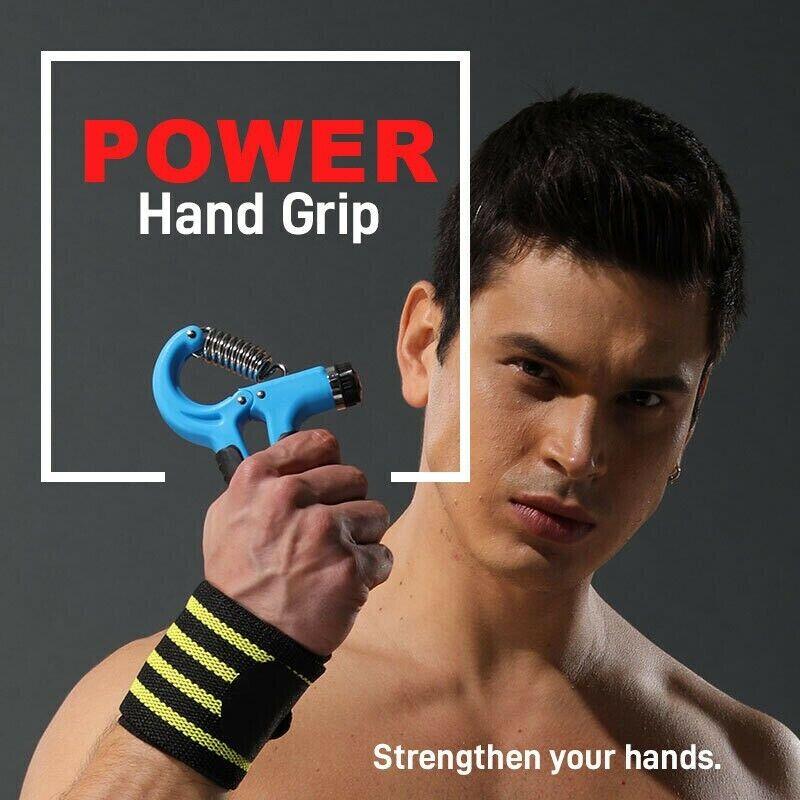 Adjustable Power Hand Grip Forearm Exerciser Gripper Strengthener Trainer 5-60Kg - Black 4