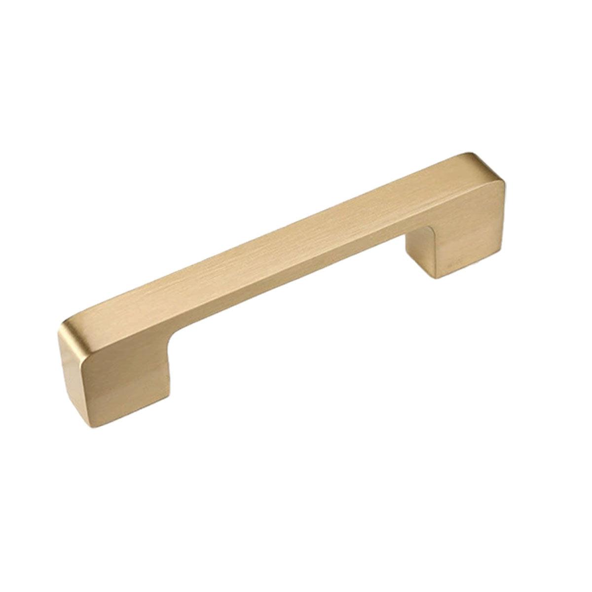 Modern Simple Handle Wardrobe Cabinet Drawer Pull All Copper Gold Door Handle - 128mm 7