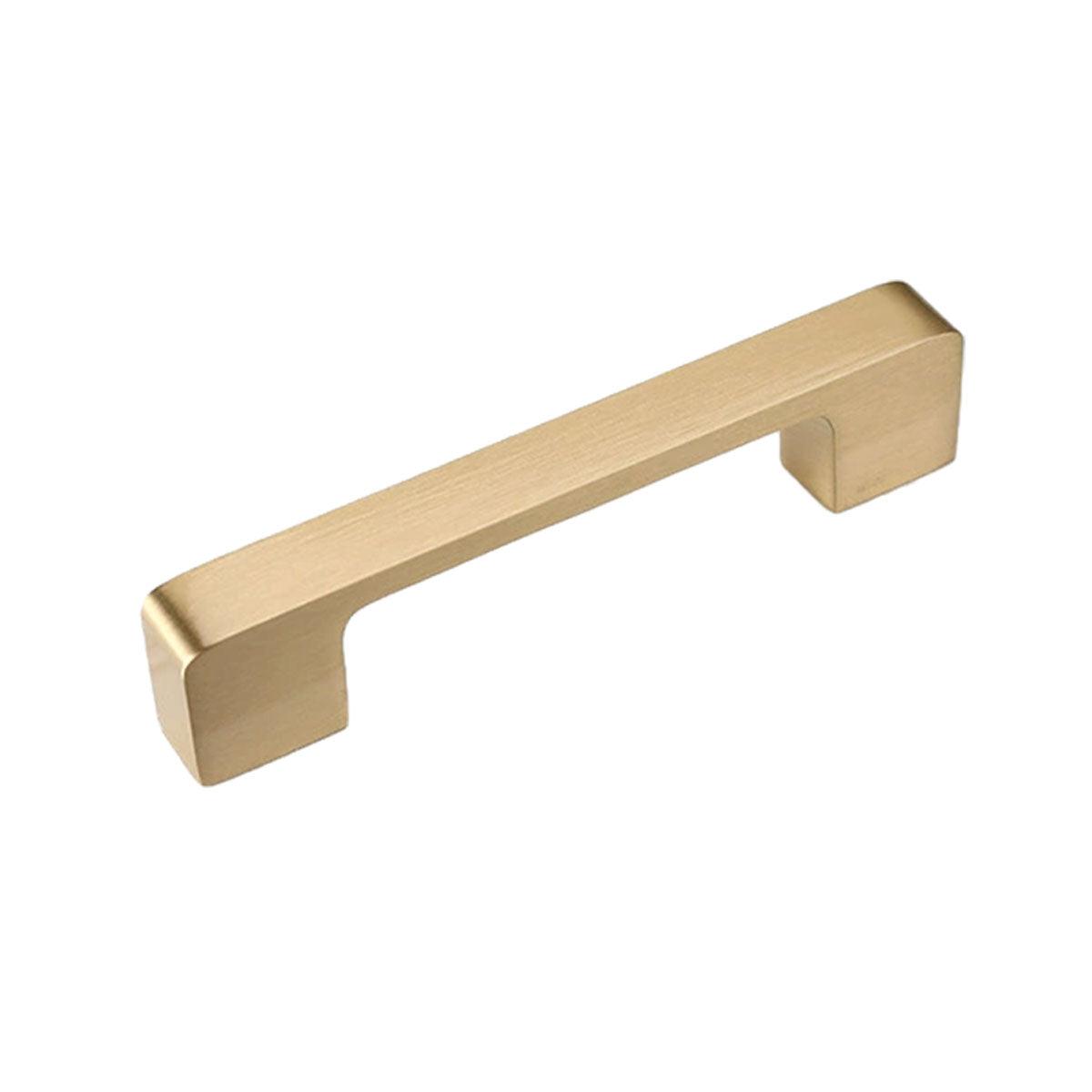 Modern Simple Handle Wardrobe Cabinet Drawer Pull All Copper Gold Door Handle - 192mm 6