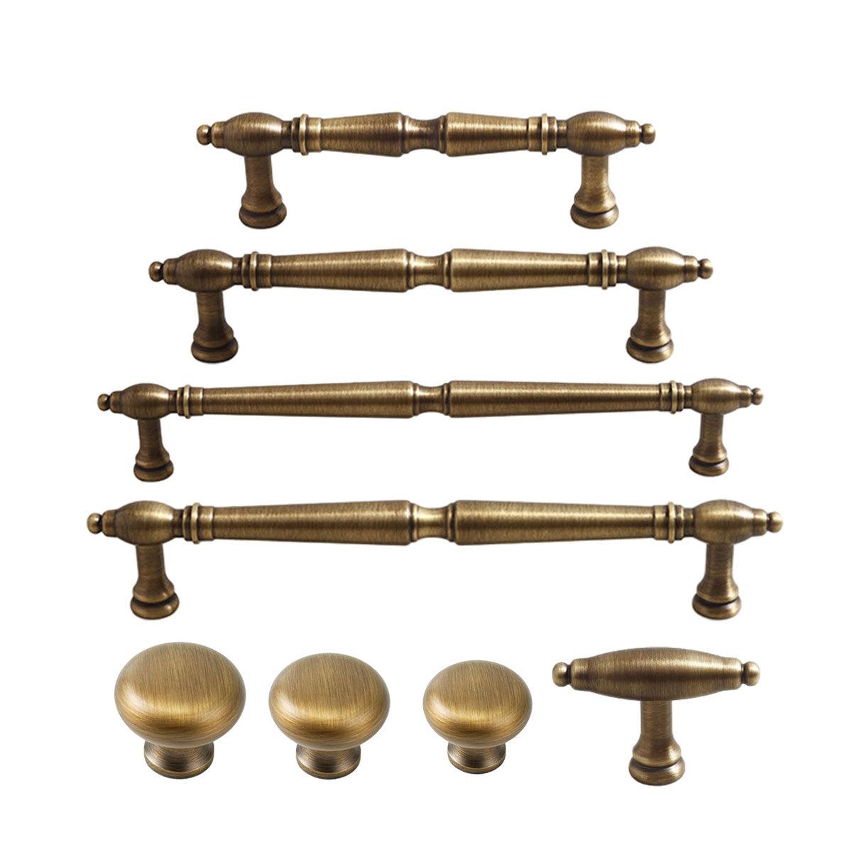 8 Sizes Vintage Cabinet Door Drawer Pull Handle Wardrobe Shoe Cupboard Knob - Double Hole- Hole Spacing 192mm