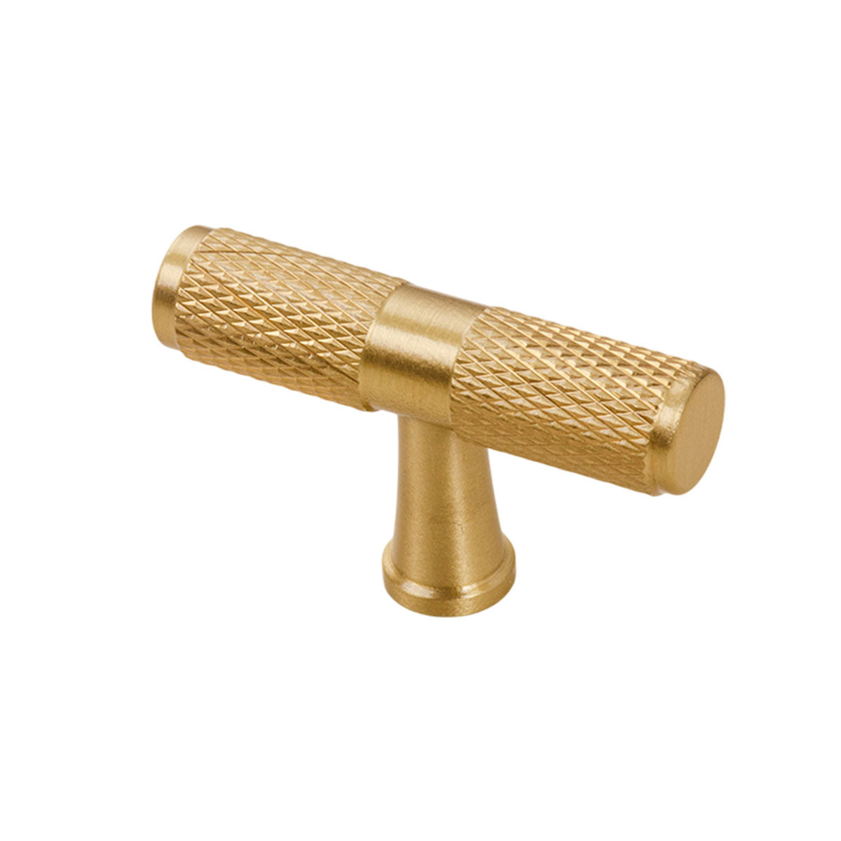 Light Luxury Cabinet Handle Full Copper Gold Straight Knurled Drawer Door Pull - 96mm 6