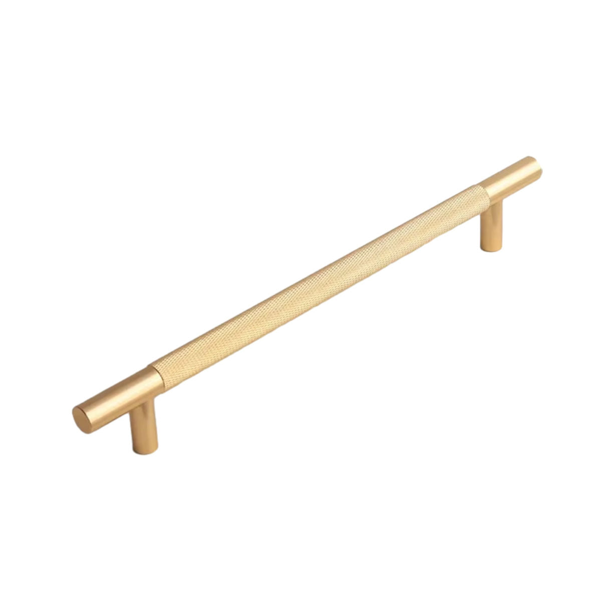 Light Luxury Cabinet Handle Full Copper Gold Straight Knurled Drawer Door Pull - 96mm 11