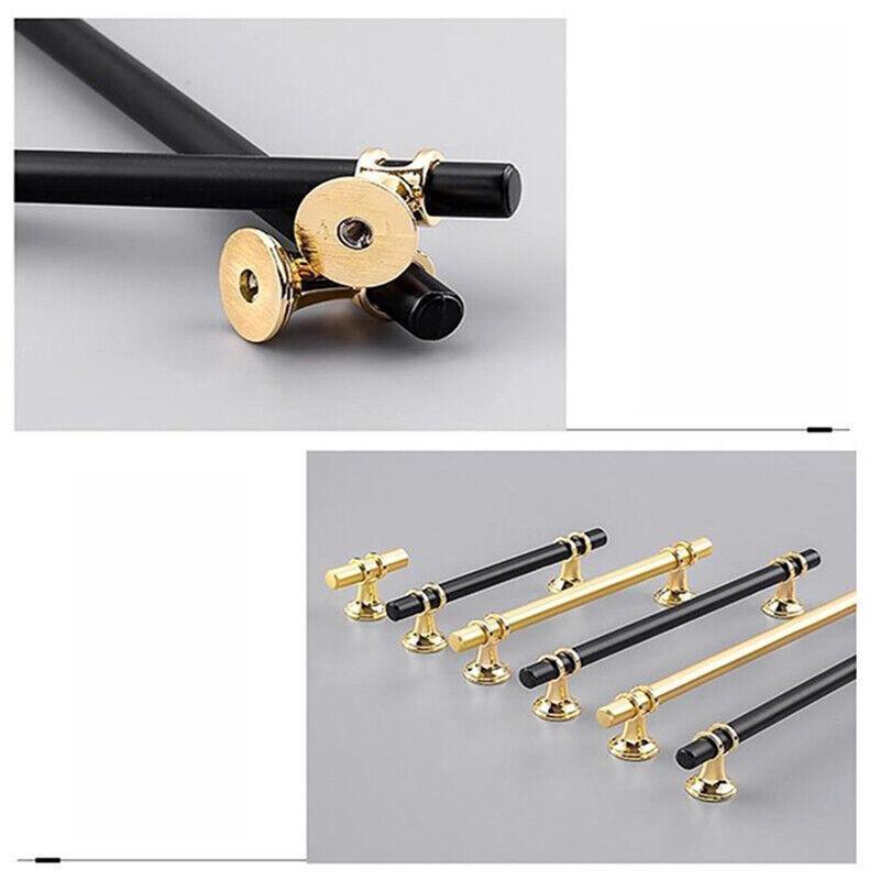 Black Gold Design Kitchen Cabinet Handles Drawer Bar Handle Pull 96 128 160 192 320MM - 128mm 5