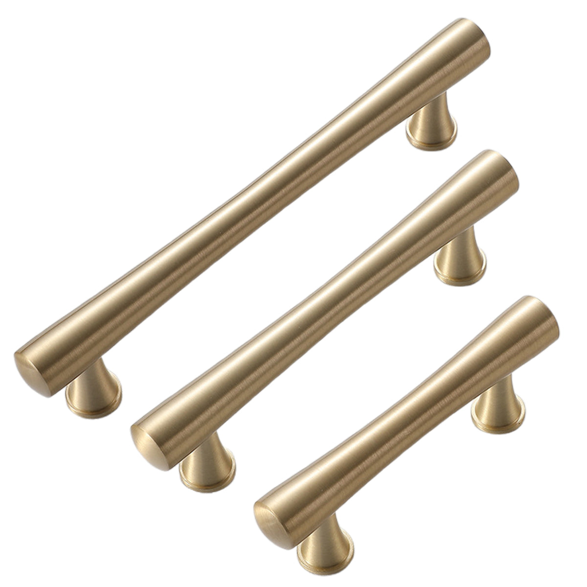 Cabinet Door Handle Set 3Sizes Black Drawer Wardrobe Pull Handle for Furniture - 13.2cm