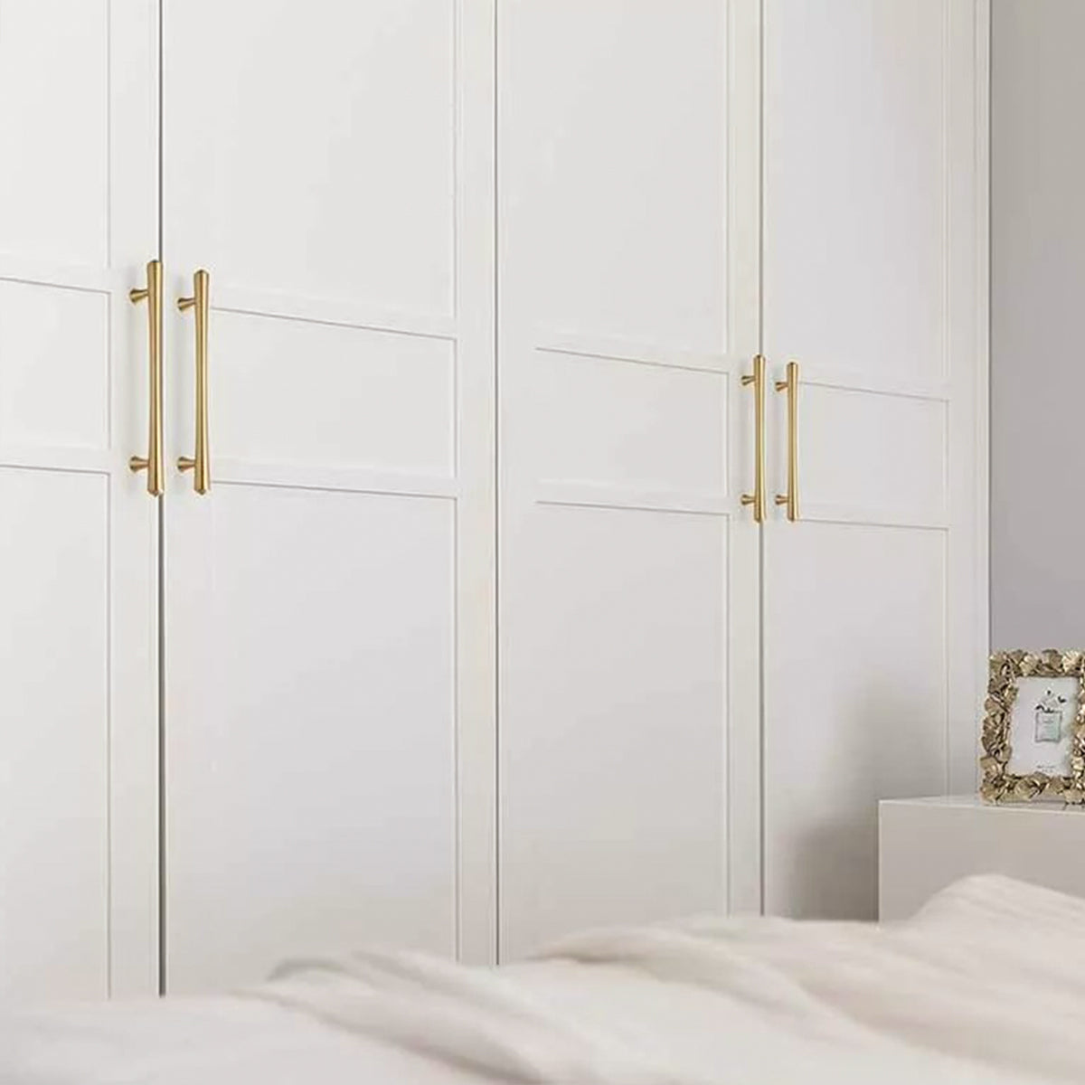 Cabinet Door Handle Set 3Sizes Black Drawer Wardrobe Pull Handle for Furniture - 13.2cm 4