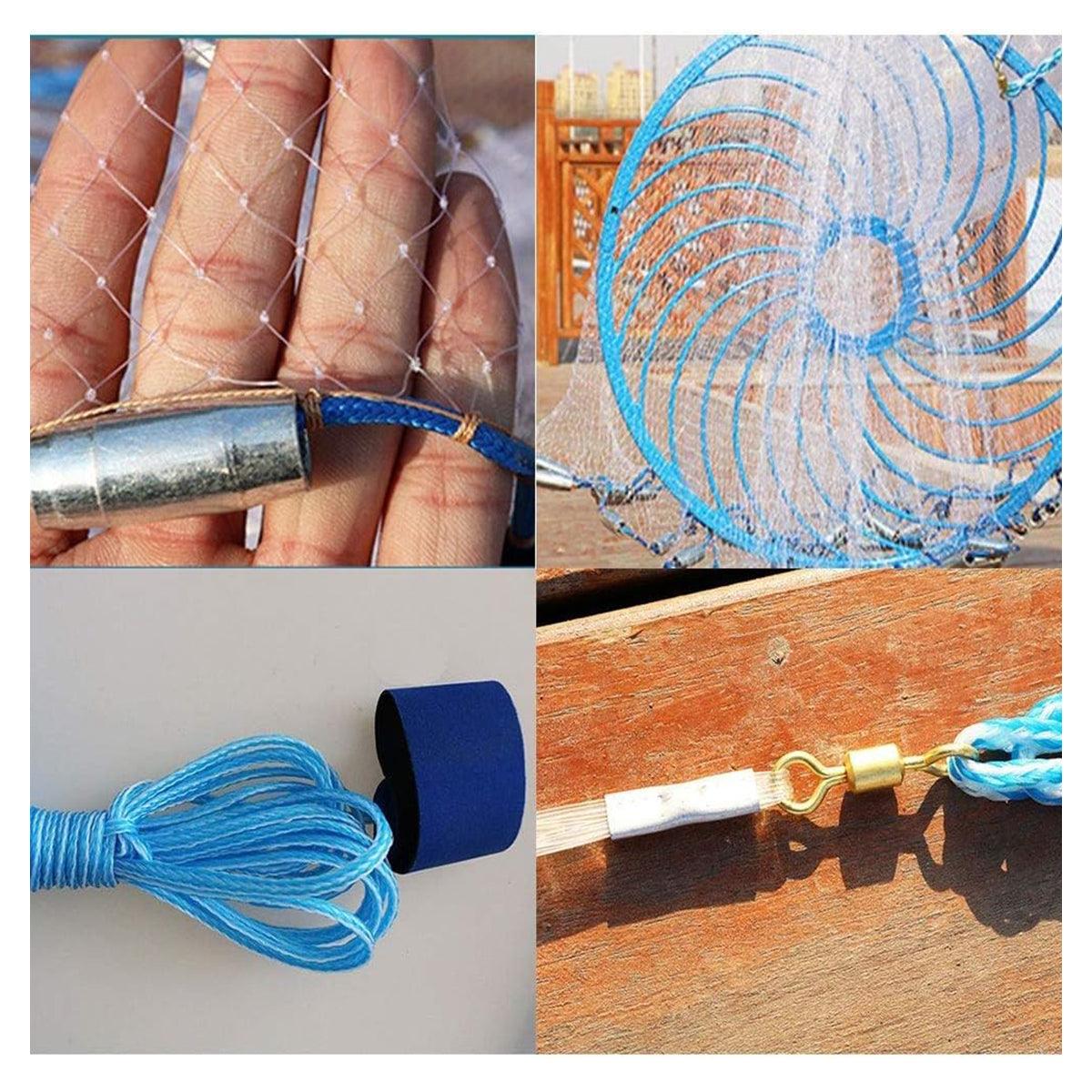 Frisbee Hand Casting Fishing Net Easy Throw Bait Net Swinging Tackle Gear - 420cm 4