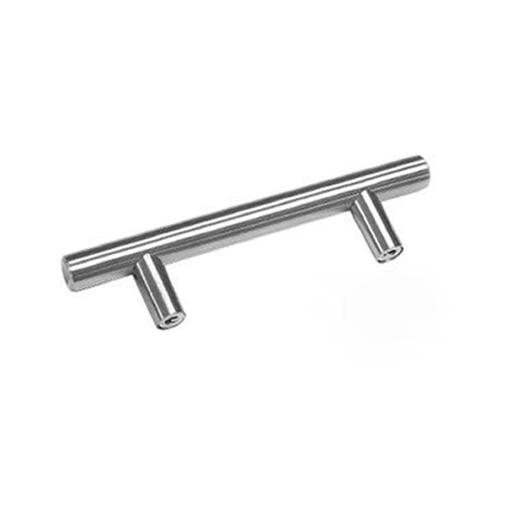 5pcs Silver Kitchen Cabinet Door Handles Stainless Steel Door Drawer Pull T Bar - 50mm 15