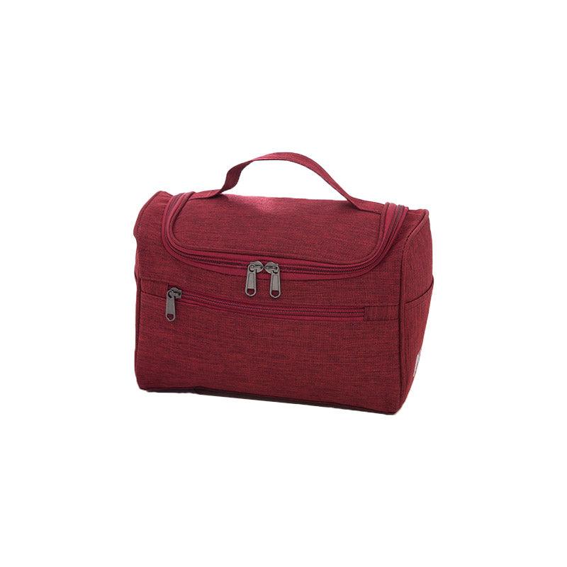 Womens Cosmetic Bag Make Up Case Travel Toiletry Wash Organiser Vanity Nail Box - Rose Red 7