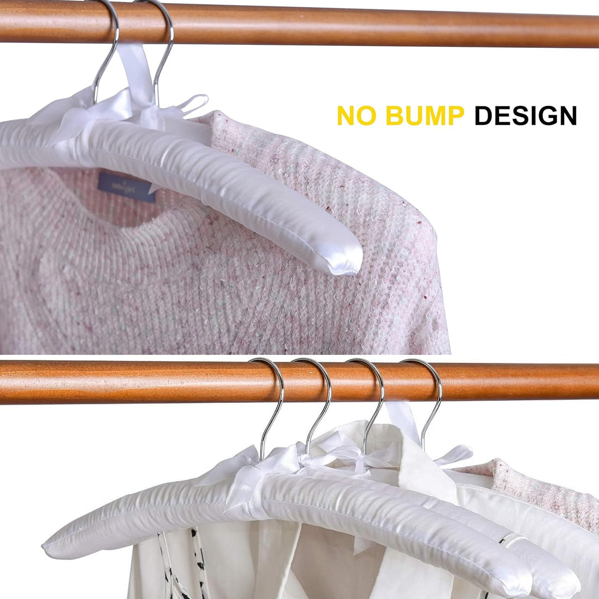4pcs Fabric Clothes Rack Hanger Drying Rack for Home Laundry Garment Indoor 5