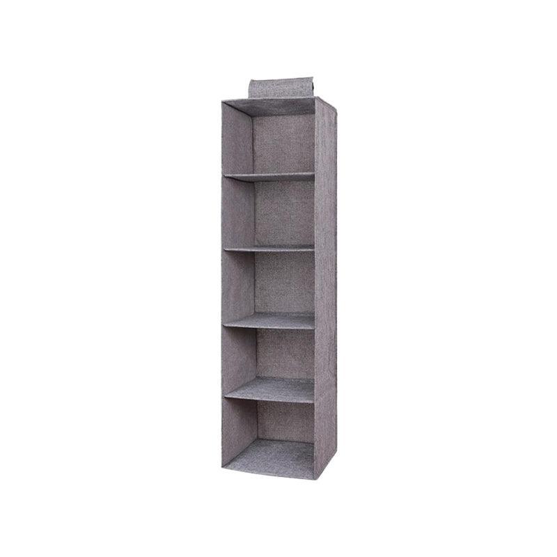 3/4/5 Tier Hanging Closet Organizer Fabric Storage Shelves for Wardrobe and Shoes - 5 Tier 8