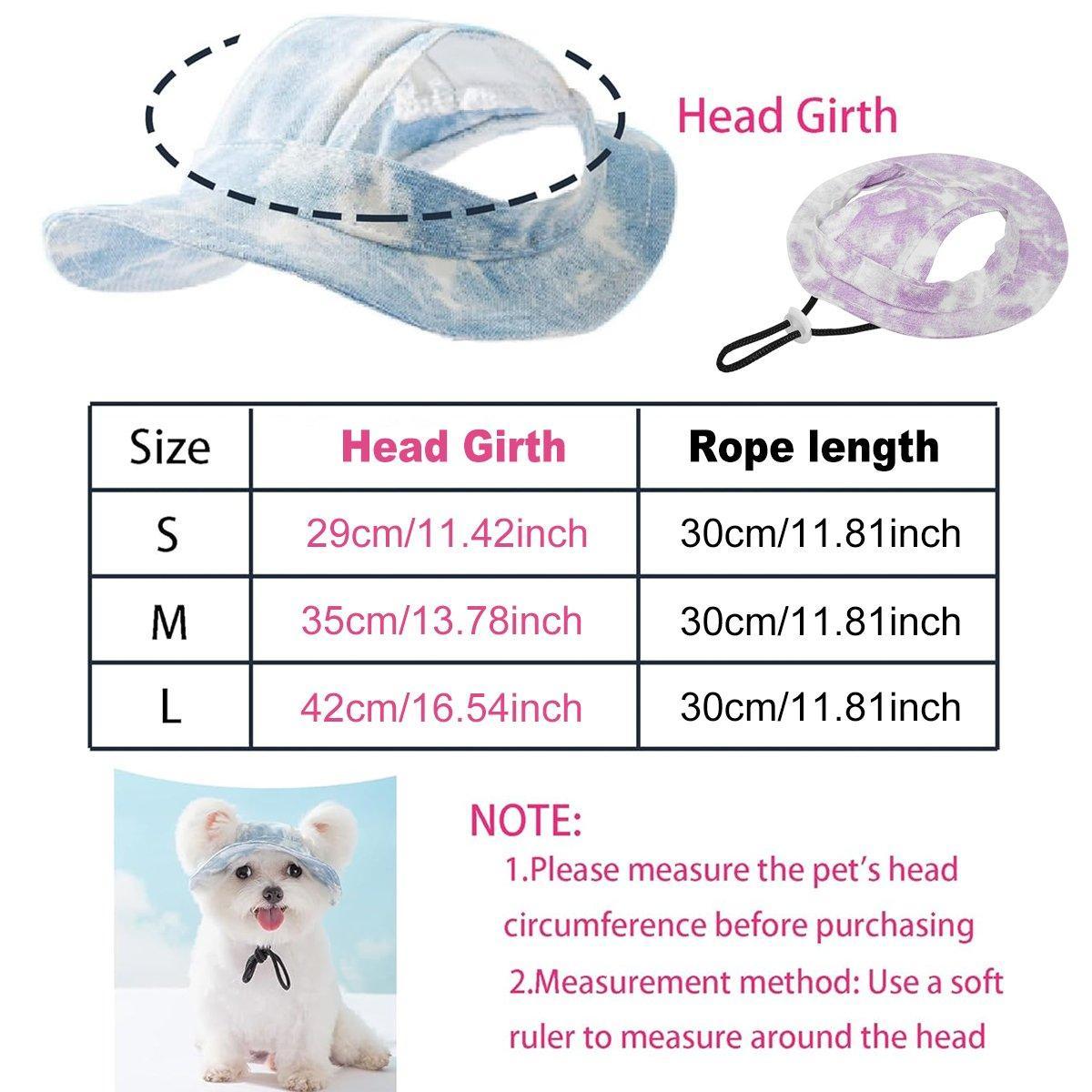 Adjustable Pet Hat with Cute Leaky Ears Sunscreen Fisherman Hat Four Seasons Use - Purple - S 4