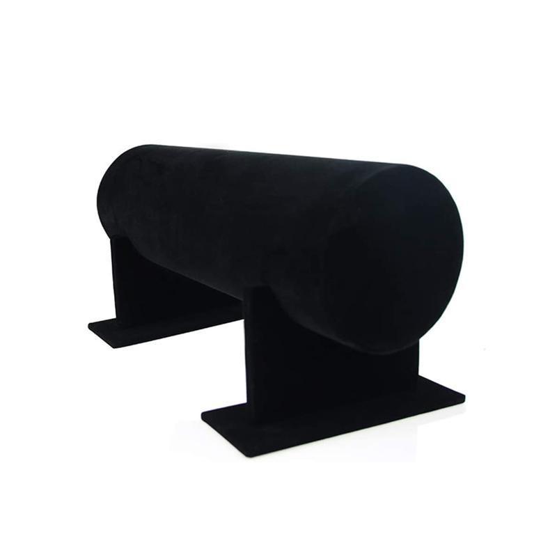 Jewelry Display Stand Headband Holder Organizer Chains Velvet Storage Rack - Black 6
