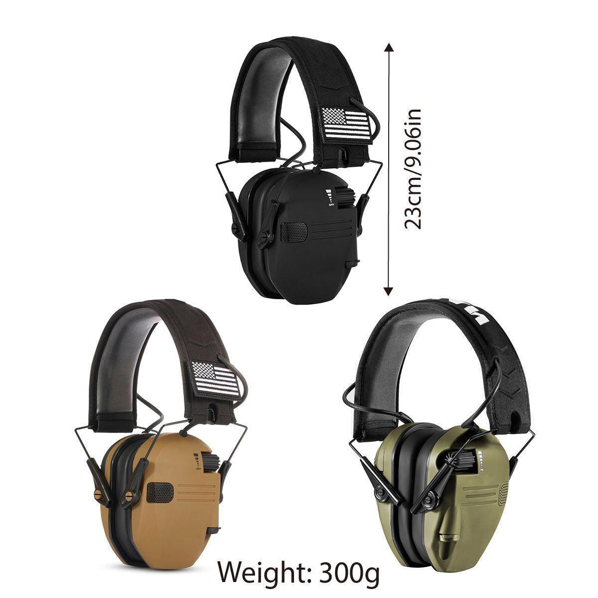 Professional Shooting Noise Cancelling Earmuffs Outdoor Soundproof Headphones - Black 3