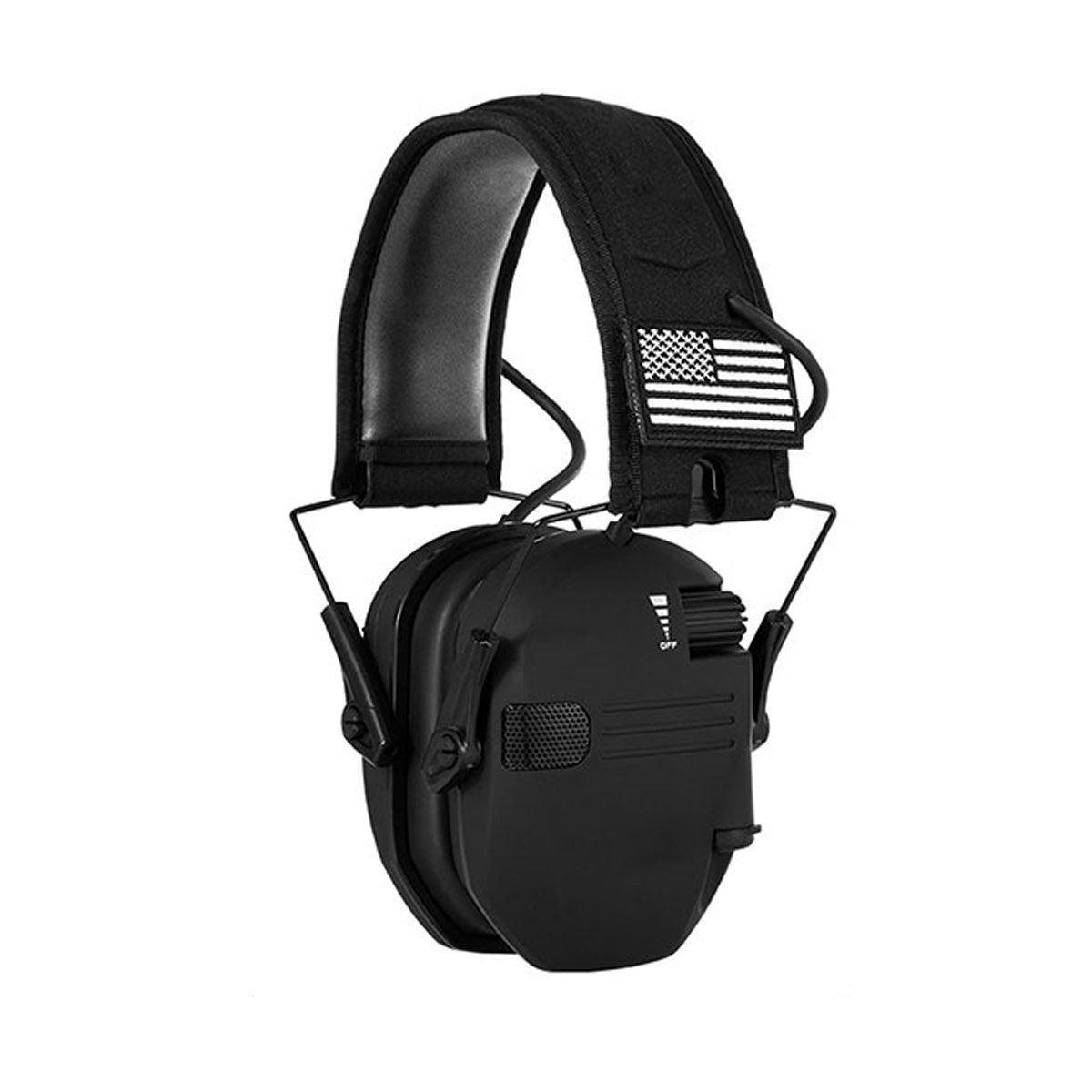 Professional Shooting Noise Cancelling Earmuffs Outdoor Soundproof Headphones - Black 6