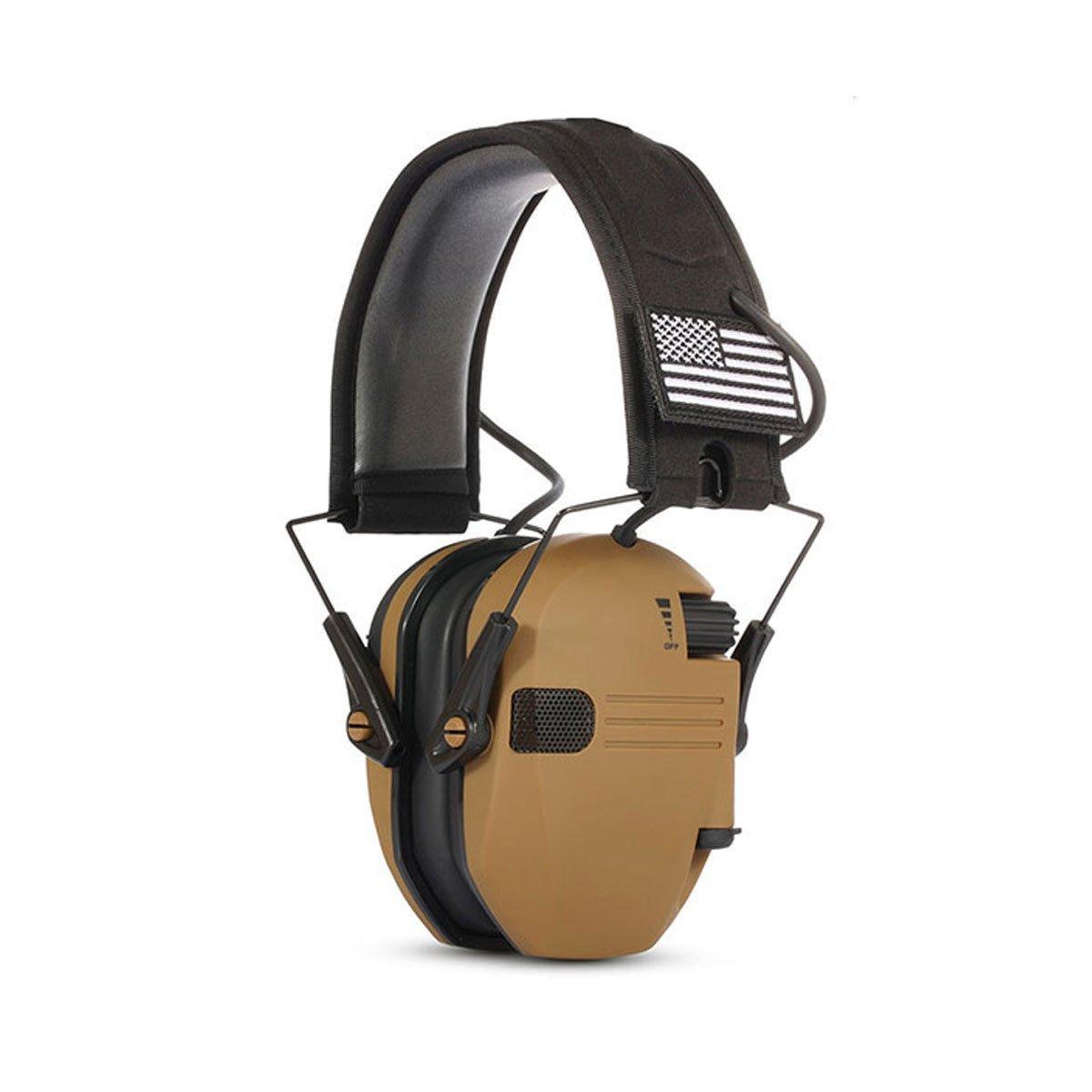 Professional Shooting Noise Cancelling Earmuffs Outdoor Soundproof Headphones - Black 7