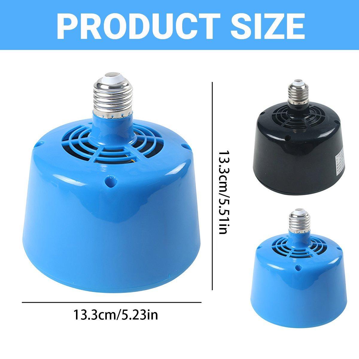 Cultivation Heating Lamp with Thermostat and Fan for Incubators Reptiles Eggs Coops - Black (5W-100W) 3