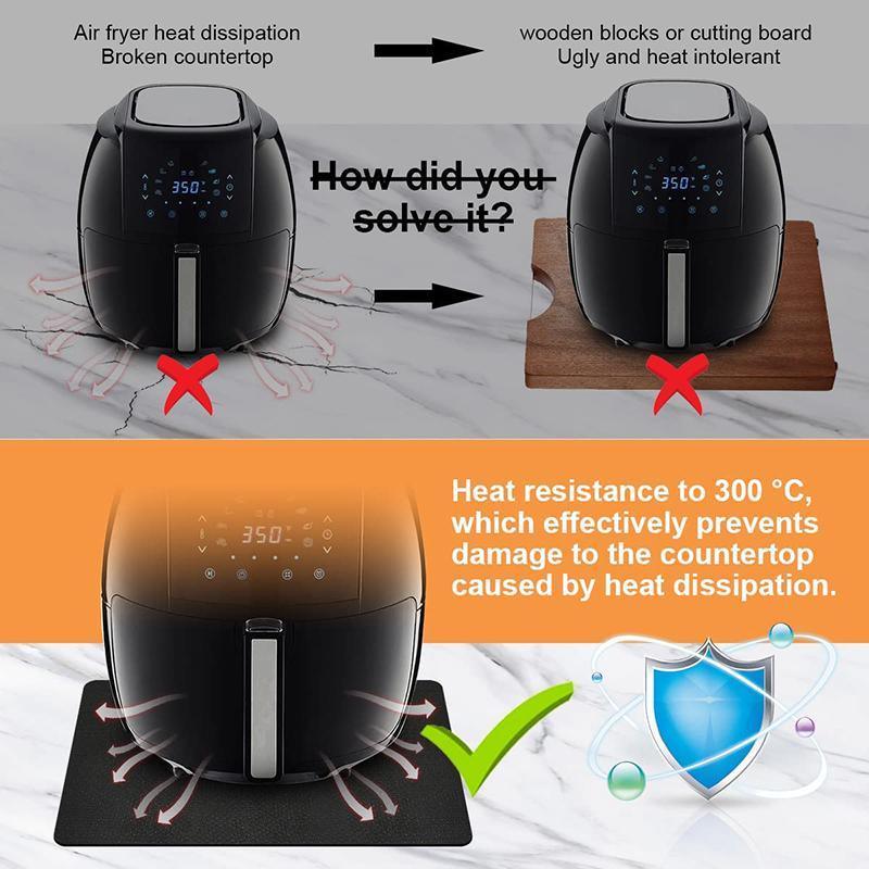 Non Slip Heat Resistant Kitchen Mat for Air Fryer Coffee Maker Toaster 30x45cm 5