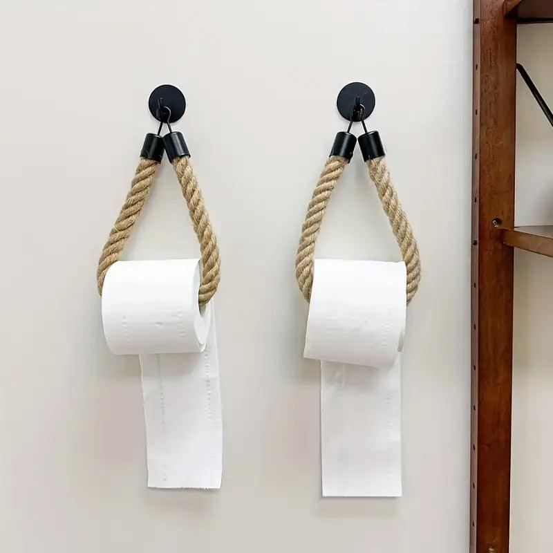 Black Wall Mounted Paper Towel Holder Hanging Roll Dispenser Kitchen Storage 5