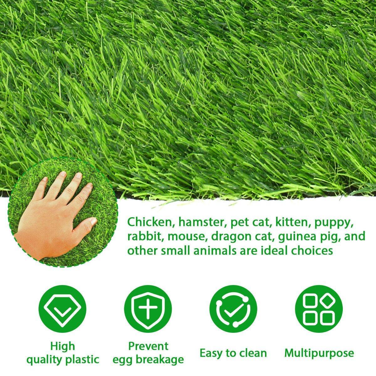 Washable Chicken Nesting Pad Egg Nest Grass Mat forLaying Boxes Hen House - 2PCS 5