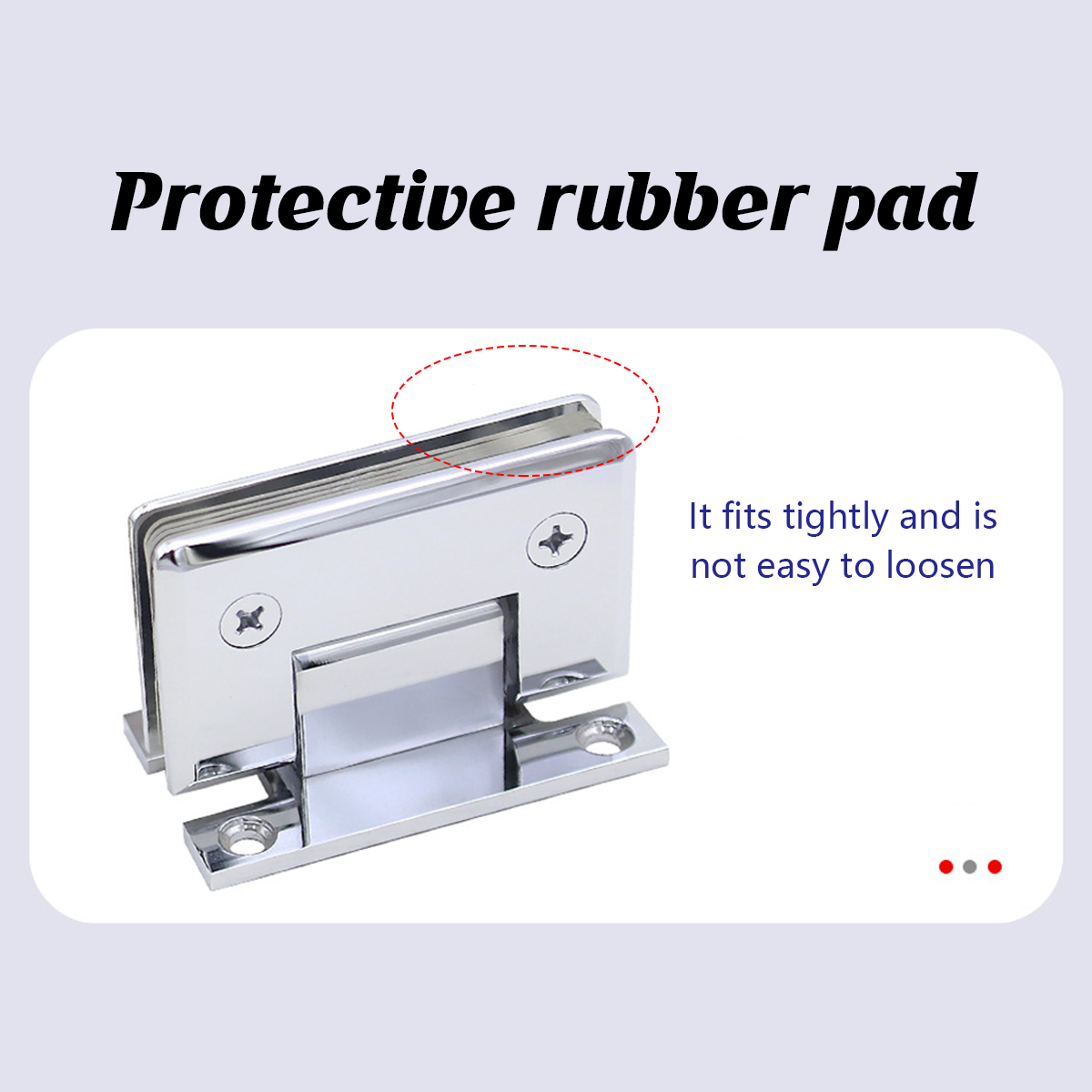 H Shaped 90 Degree Glass Clamp Double Opening Bevel Edge Bathroom Shower Clip - Chrome 4