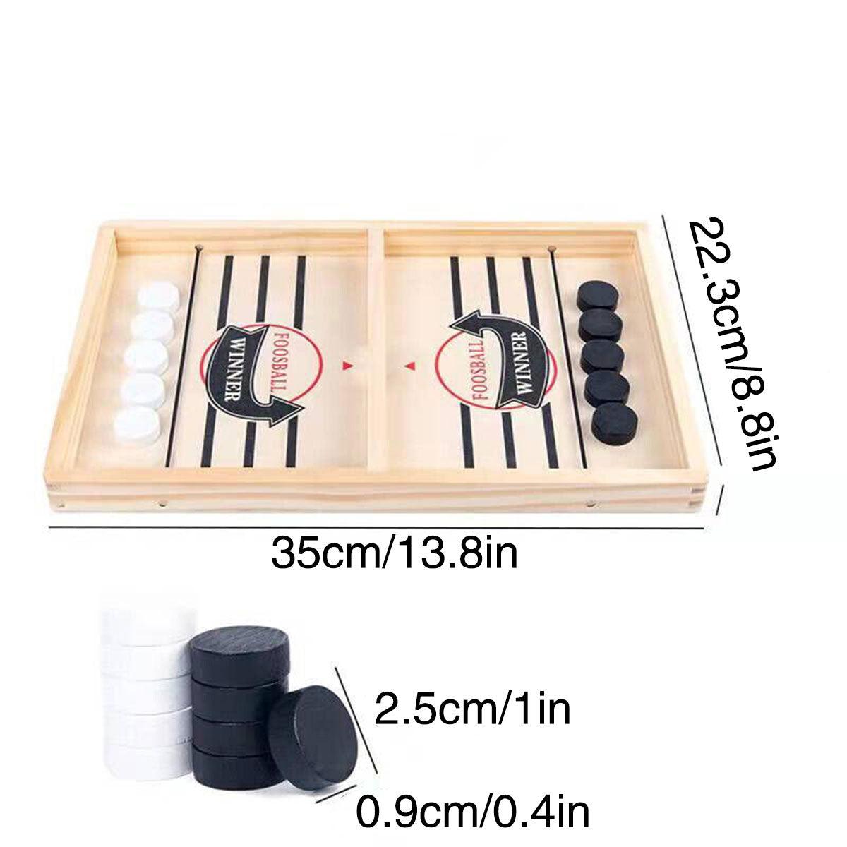 Fast Sling Puck Table Hockey Game Board for Family Party 2 Player Toy Set - L (54X29.5CM) 3