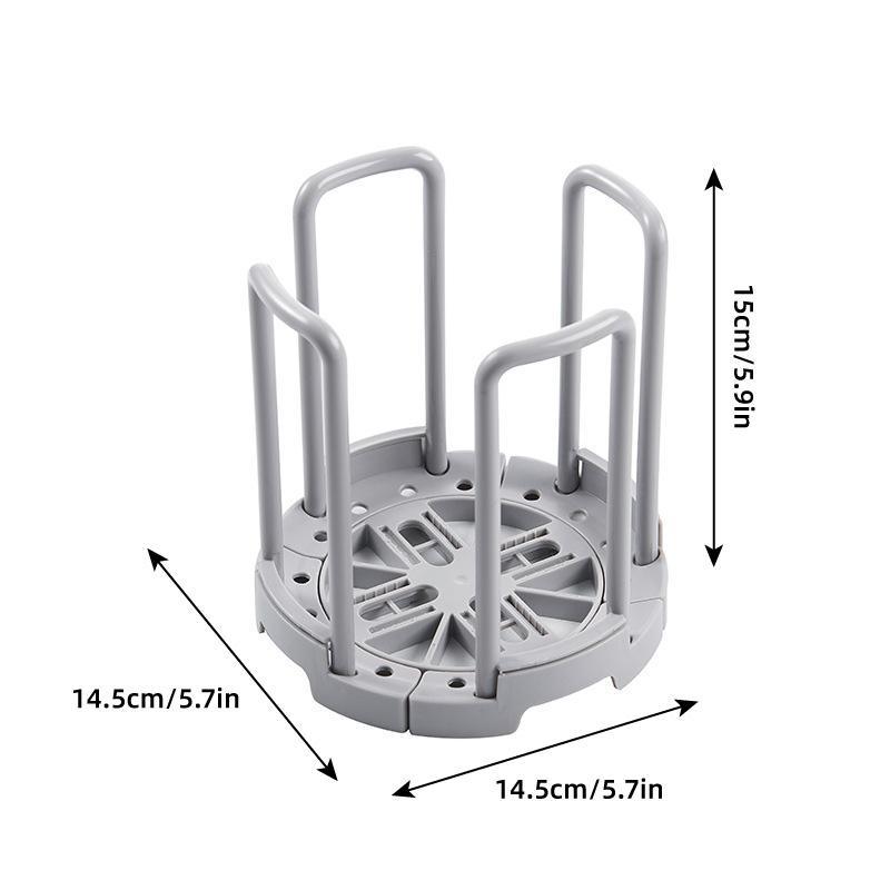 2pcs Kitchen Dish Drying Rack with Drainage Storage Cup Holder Organizer Stand - White 3