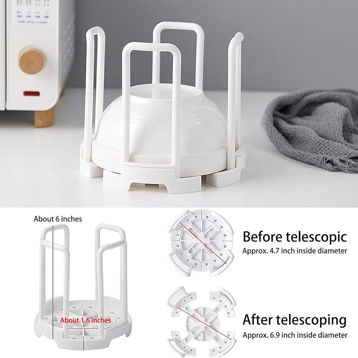 2pcs Kitchen Dish Drying Rack with Drainage Storage Cup Holder Organizer Stand - White 4